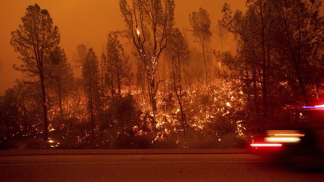 Incendios forestales fuera de control azotan grandes regiones de California
