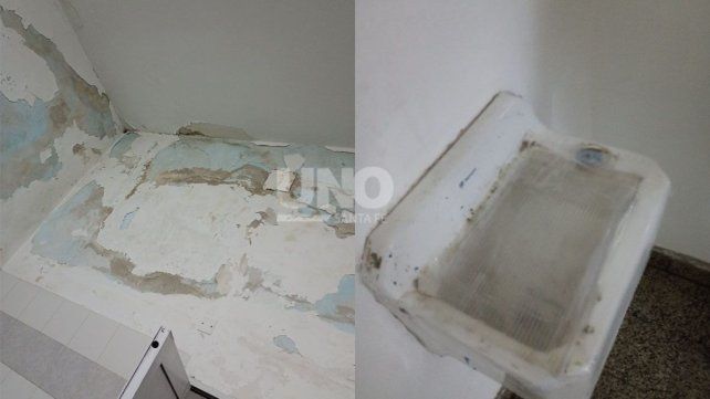 Fuerte reclamo de los estudiantes del instituto Almirante Brown por el estado del edificio