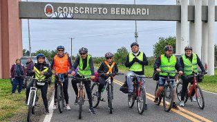 La peregrinación en bicicleta desde Conscripto Bernardi a San Nicolás cumple 20 años