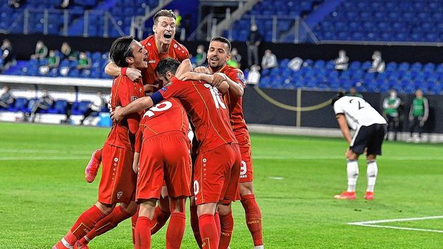 Macedonia sorprendió y batió a Alemania en las Eliminatorias