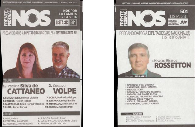 Estas son las 26 boletas entre las que elegirán los santafesinos en las Paso