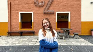 La estudiante Anastasia Koroll fue protagonista de la feria internacional presentando una investigación que se desarrolló durante el ciclo lectivo 2021.