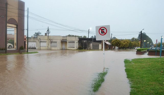 Calles inundadas en Gualeguay