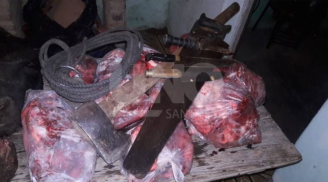 Apresaron a cuatreros que robaron y faenaron un novillo