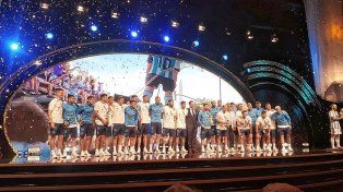 La Selección Argentina, campeona del mundo, fue agasajada por la Conmebol.