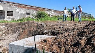 Trabajan en una obra complementaria del ensanche de Racedo