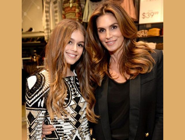 Kaia Gerber tiene 14 años y es hija de Cindy Crawford.