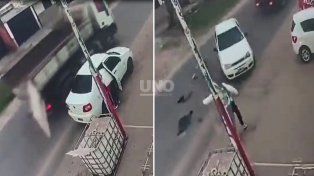 Reconquista: una bebé de un año salió despedida del auto tras un violento choque y sufrió heridas leves