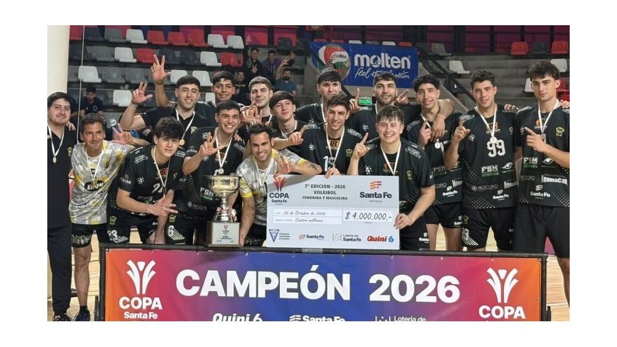 Vóleibol: los varones de Normal 3 cortaron la racha y se consagraron campeones de la Copa Santa Fe