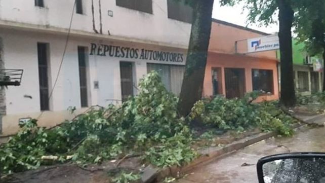 Violenta tormenta en Basavilbaso
