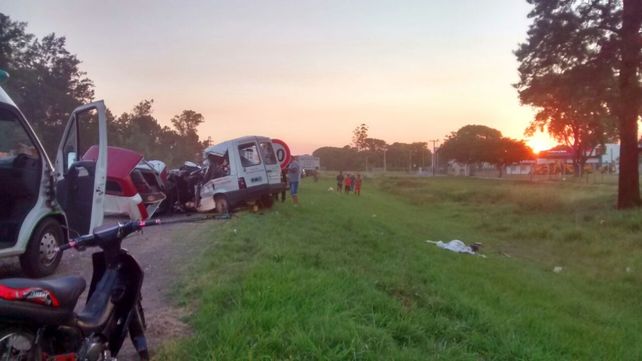 Dos fallecidos en un violento choque en la ruta 11 a la altura de Reconquista