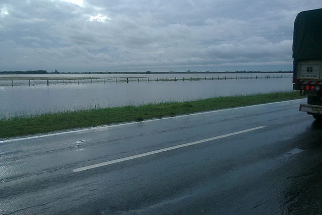 Así se encontraba la Ruta 34.