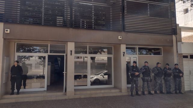 La audiencia imputativa se desarrolló en los tribunales de Casilda con una fuerte presencia policial.