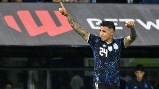 Enzo Fernández fue una de las figuras de la selección argentina en esta fecha Fifa.
