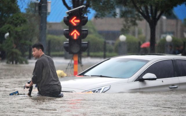 Impactantes imágenes de las inundaciones en China