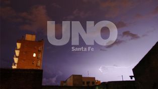 Una copiosa lluvia, sobre la ciudad de Santa Fe