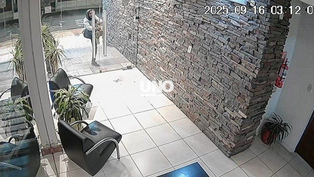 Audaz robo en barrio Sur. Un delincuente a cara descubierta asaltó un edificio y escapó con un monopatín.