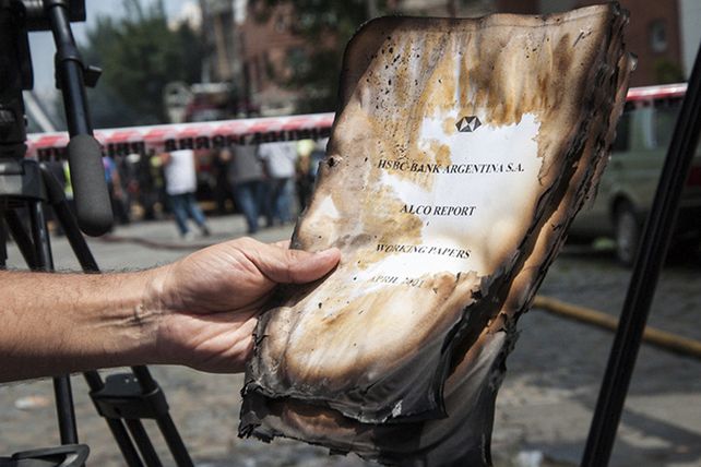 En el incendio intencional el depósito de Barracas