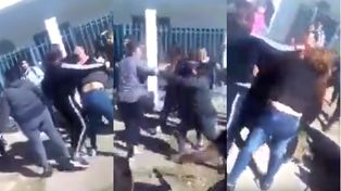 Batalla campal de madres en la puerta de un jardín de infantes