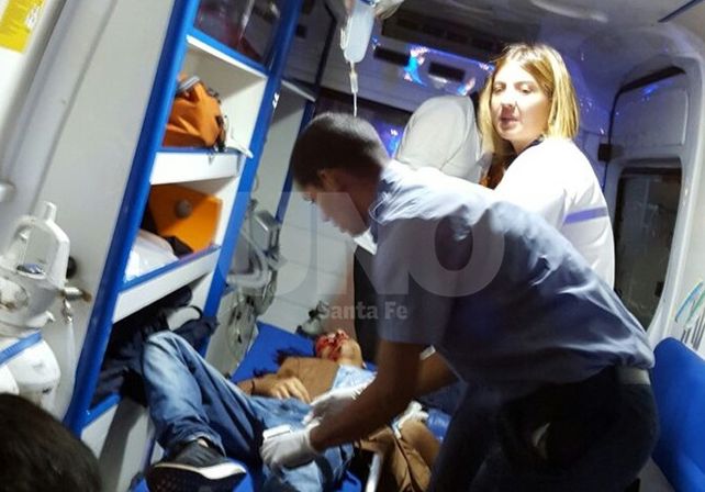 Impactado. La noche del 11 de marzo del 2016 Walter Alarcón fue trasladado al hospital Cullen tras ser baleado por el agente policial que intervino en el episodio.&nbsp;