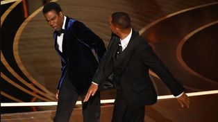Premios Oscar: tremendo golpe de Will Smith a Chris Rock