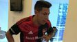 brian sarmiento ya entreno con la camiseta de newells