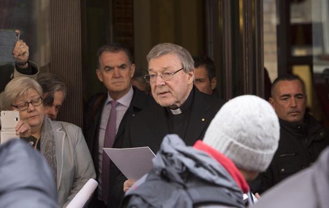 Sospechoso. El cardenal Pell leyó una declaración el jueves