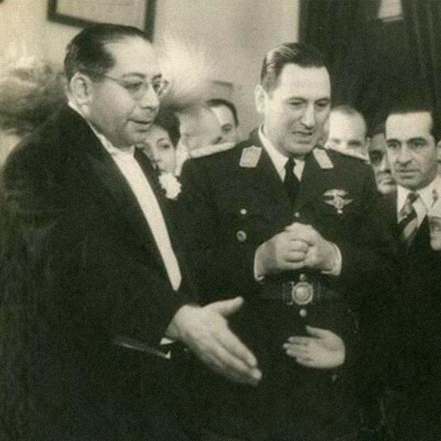 El primer ministro de Salud del país, Ramón Carrillo y el presidente, Juan Domingo Perón. 