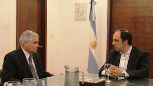 El secretario de Seguridad Chaumont se reunió con el intendente Corral
