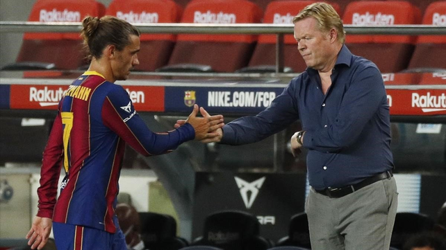 Koeman agigantó la polémica en Barcelona con Griezmann