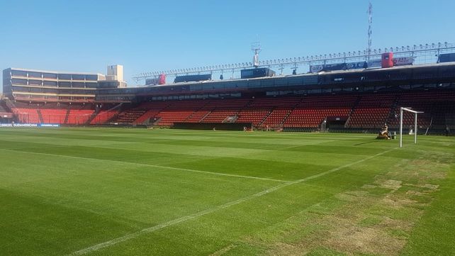 Así luce el Brigadier López a horas de un partido histórico