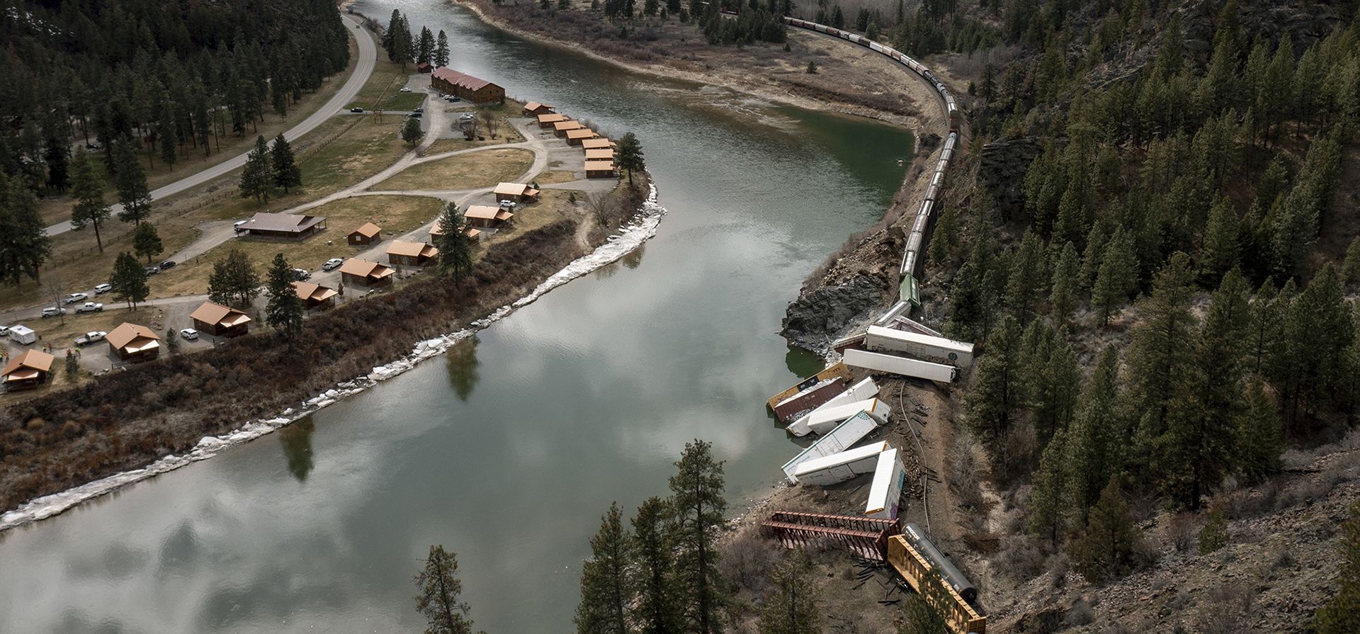 Un tren se descarriló cerca de Quinn