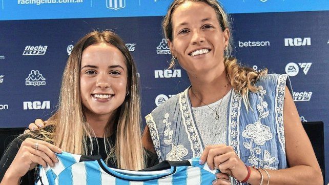 Agostina Holzheie junto a Merino
