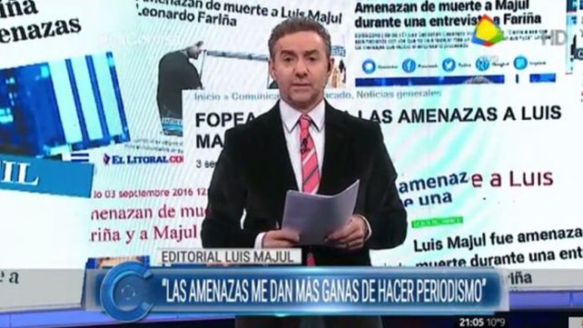 Contó las amenazas de muerte que recibió en los últimos días Contó las amenazas de muerte que recibió en los últimos días