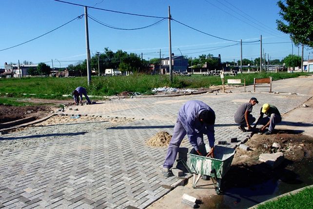 En ocho puntos de la ciudad están en marcha obras de pavimento articulado