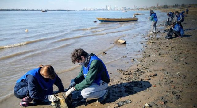 Continúa la campaña de limpieza sobre el lecho del río a raíz de la bajante.