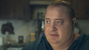 Brendan Fraser subió de peso para el papel pero también se utilizaron efectos de maquillaje.