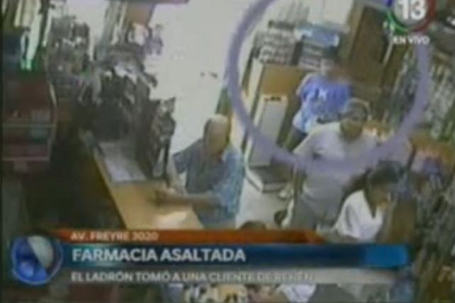 Video: así fue el robo en la farmacia de Avenida Freyre