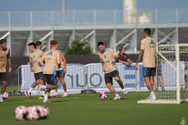 La Selección Argentina y una pardido para llejar de la mejor forma al debut.