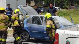 Hubo una explosión en el barrio Procrear por un aerosol en un auto