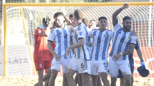 Los chicos argentinos festejan el pasaje a la final y la clasificación al Mundial.