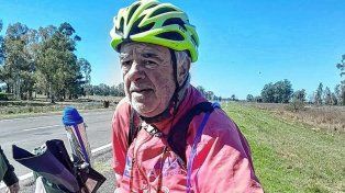 Jorge Soto debió abandonar la travesía de ciclismo por un fuerte golpe.