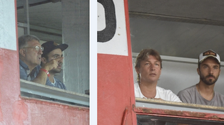 &nbsp;Espectadores. Heinze junto a Scocco. Martino con su hijo. Todos estuvieron en el Coloso.&nbsp;