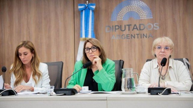 Las tres diputadas que presiden la comisión especial.