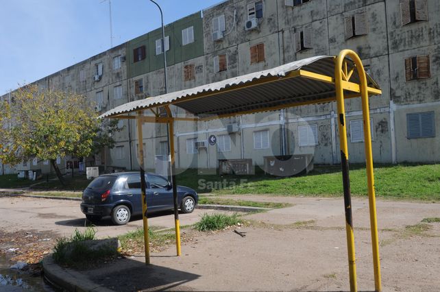 Una de las garitas del barrio Centenario vacía.