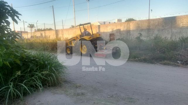 Tras el reclamo de los vecinos, llegó la limpieza a los alrededores de club Pucará