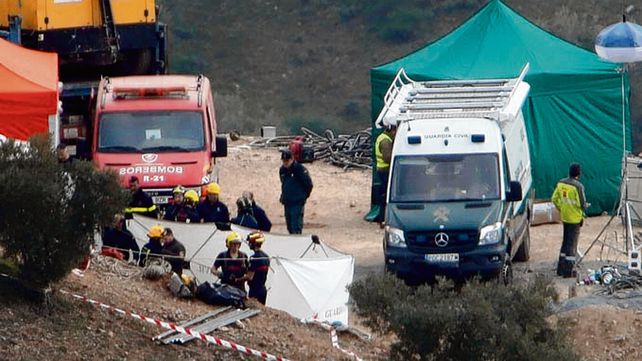 trabajo. El dispositivo de búsqueda y evacuación se frustra con las horas.