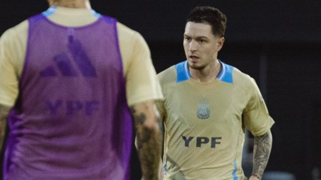 Aníbal Moreno, hoy en Palmeiras, jugaría en la mitad de la cancha de la selección argentina.