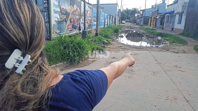 Vecinos de barrio Liceo Norte reclaman por el mantenimiento de las calles.&nbsp;