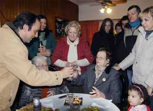 El intendente José Corral saludó a “Tata” Losa por sus cien años de vida